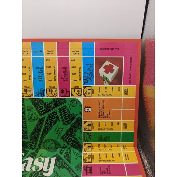 Easy Money 1974 Board Game Replacement Parts Pieces Game Board Red 4620 - Picture 7 of 9